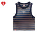 APEE BABY EMBROIDERY STRIPE CROP TANK TOP