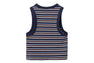 APEE BABY EMBROIDERY STRIPE CROP TANK TOP