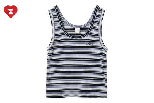 APEE EMBROIDERY STRIPE TANK TOP #2