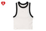 HEART BADGE RIB CROP TANK TOP