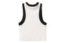 HEART BADGE RIB CROP TANK TOP