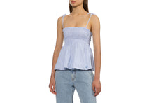 HEART BADGE WOVEN STRIPE CAMI TOP