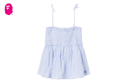HEART BADGE WOVEN STRIPE CAMI TOP