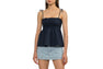 HEART BADGE WOVEN CAMI TOP #3