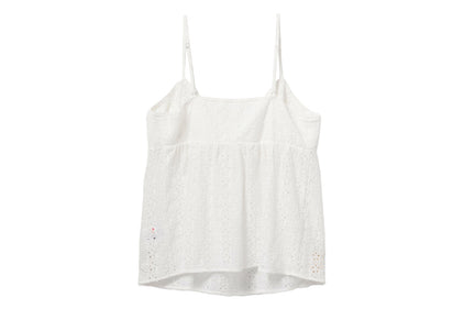 HEART BADGE WOVEN CAMI TOP #1
