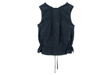 HEART BADGE WOVEN GARMENT DYE TANK TOP