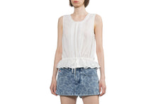 HEART BADGE WOVEN TANK TOP