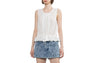 HEART BADGE WOVEN TANK TOP