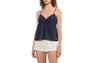 HEART BADGE WOVEN GARMENT DYE CAMI TOP