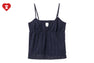 HEART BADGE WOVEN GARMENT DYE CAMI TOP