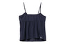 HEART BADGE WOVEN GARMENT DYE CAMI TOP