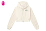 ZIP UP CROP HOODIE
