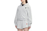 HEART BADGE HOODED ZIP UP SWEATER