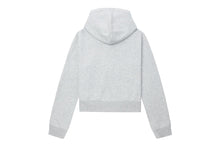 HEART BADGE HOODED ZIP UP SWEATER