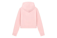 HEART BADGE HOODED ZIP UP SWEATER