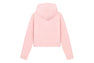 HEART BADGE HOODED ZIP UP SWEATER