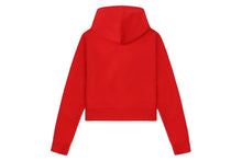 HEART BADGE HOODED ZIP UP SWEATER