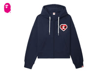 CAMO CHENILLE EMBROIDERY BADGE HOODED ZIP UP