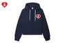 CAMO CHENILLE EMBROIDERY BADGE HOODED ZIP UP