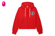 CAMO CHENILLE EMBROIDERY BADGE HOODED ZIP UP