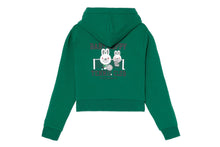 BABY DOPPY PRINT HOODED ZIP UP SWEATER