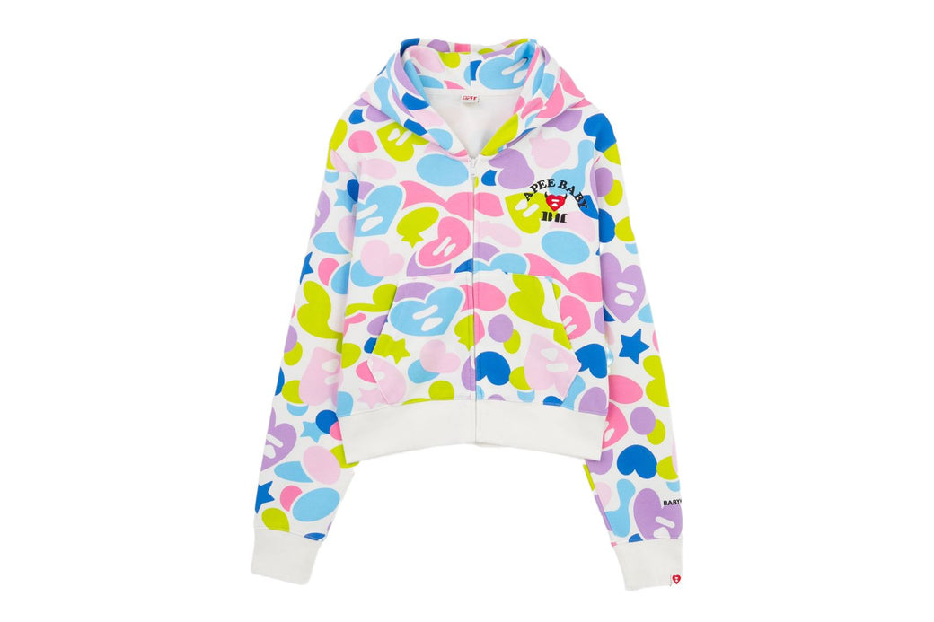 APEE X BABY MONSTER 】HEART BADGE ZIP HOODIE | bape.com
