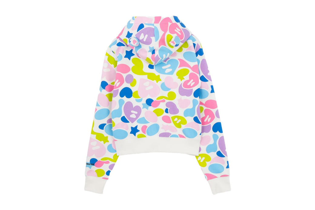 APEE X BABY MONSTER 】HEART BADGE ZIP HOODIE | bape.com