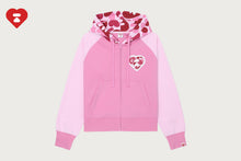 APEE CAMO CHENILLE EMBROIDERY BADGE ZIP HOODIE