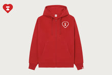CHENILLE EMBROIDERY ZIP UP HOODIE