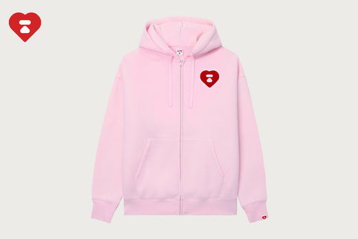 CHENILLE EMBROIDERY ZIP UP HOODIE