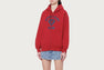 APEE HEART COLLEGE PRINT ZIP HOODIE