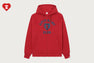 APEE HEART COLLEGE PRINT ZIP HOODIE
