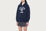 APEE HEART COLLEGE PRINT ZIP HOODIE