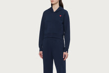HEART BADGE HOODED ZIP UP SWEATER #2