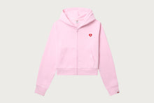 HEART BADGE HOODED ZIP UP SWEATER #2