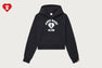 APEE HEART COLLEGE PRINT ZIP HOODIE