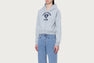 APEE HEART COLLEGE PRINT ZIP HOODIE