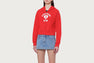 APEE HEART COLLEGE PRINT ZIP HOODIE