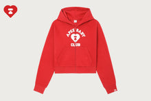 APEE HEART COLLEGE PRINT ZIP HOODIE