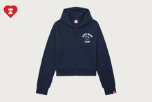 APEE CAMO HEART COLLEGE PRINT KNIT ZIP HOODIE #1