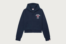 APEE CAMO HEART COLLEGE PRINT KNIT ZIP HOODIE #1