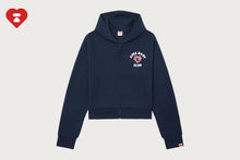 APEE CAMO HEART COLLEGE PRINT KNIT ZIP HOODIE #1