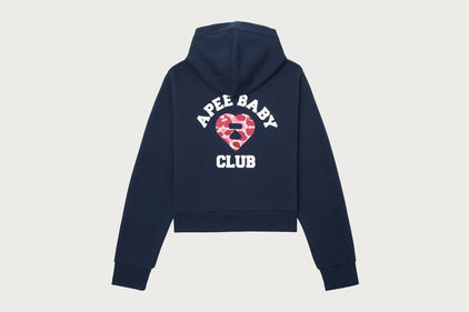 APEE CAMO HEART COLLEGE PRINT KNIT ZIP HOODIE #1