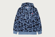 APEE CAMO HEART BADGE KNIT ZIP HOODIE #2