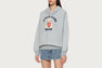APEE BABY CUTIE BEAR PRINT HOODED ZIP UP SWEATER
