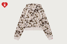APEE CAMO HOODED ZIP UP SWEATER