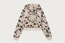 APEE CAMO HOODED ZIP UP SWEATER