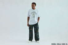 HAND DRAWN OUTLINE COLLEGE RELAXED FIT TEE