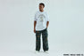 HAND DRAWN OUTLINE COLLEGE RELAXED FIT TEE