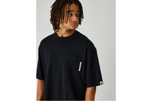 LINE CAMO FLAG LABEL POCKET TEE